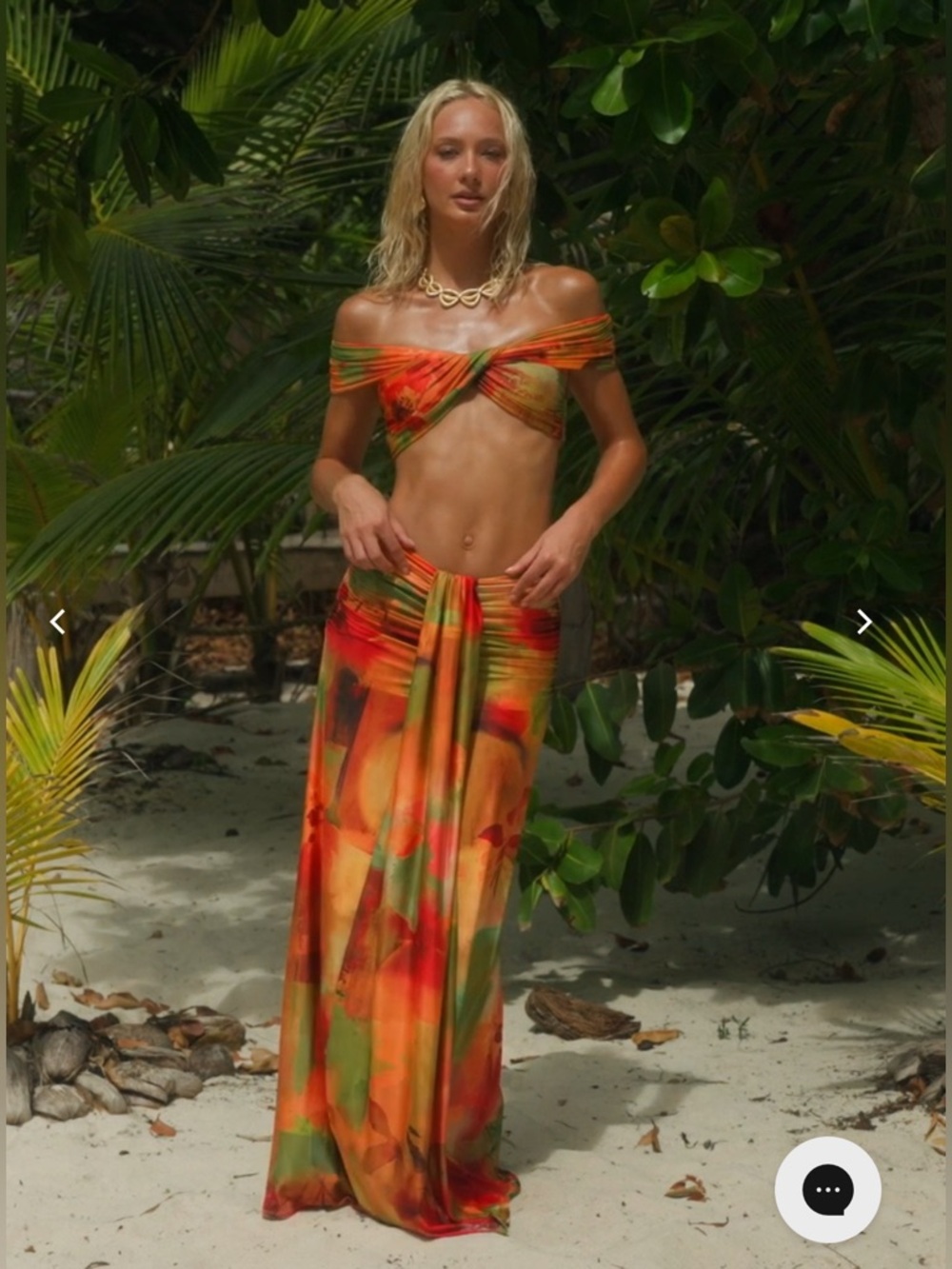 Bydee Viera Top & Azura Jersey Maxi Skirt in Solara